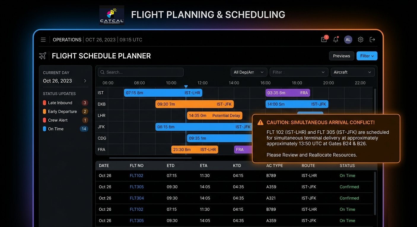 CatCal Flight Schedule Management